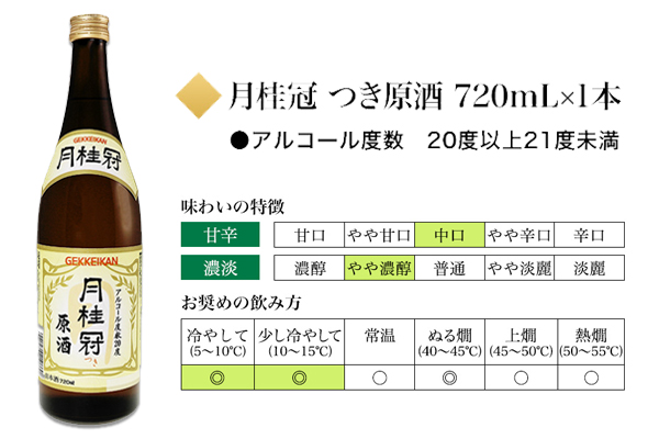 月桂冠 つき原酒 720mL